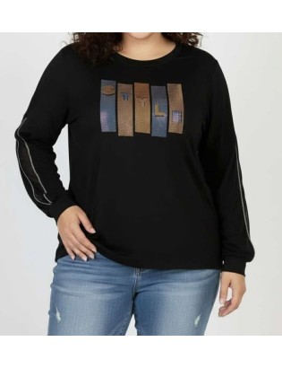 T-SHIRT AVEC STRASS ET...