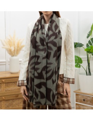 ECHARPE IMPRIME FEUILLE