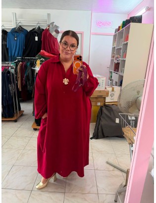 ROBE SWEAT AVEC BROCHE